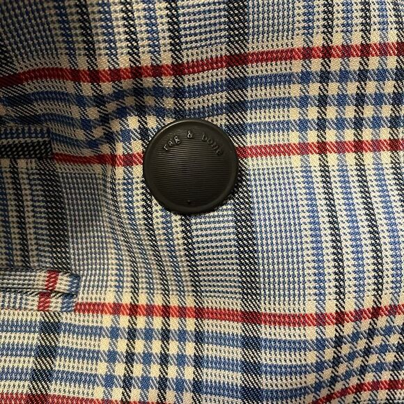 Rag & Bone Elise Check Double Breasted Blazer Jacket 6 - Picture 10 of 11